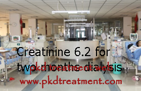 What to Do for Creatinine Level 6.2 with Two-Month Dialysis 